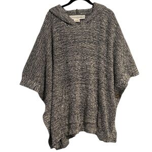 Treasure & Bond Hooded Knit Heavyweight Poncho Sweater